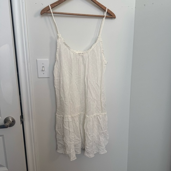 Aerie White Spaghetti Strap Dress flowy coastal cowgirl cottagecore XL - Picture 3 of 7